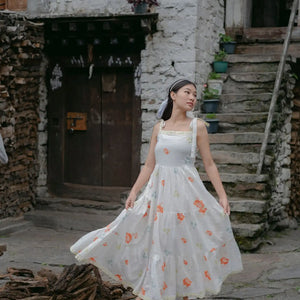Orchid Whisper Tiered Dress