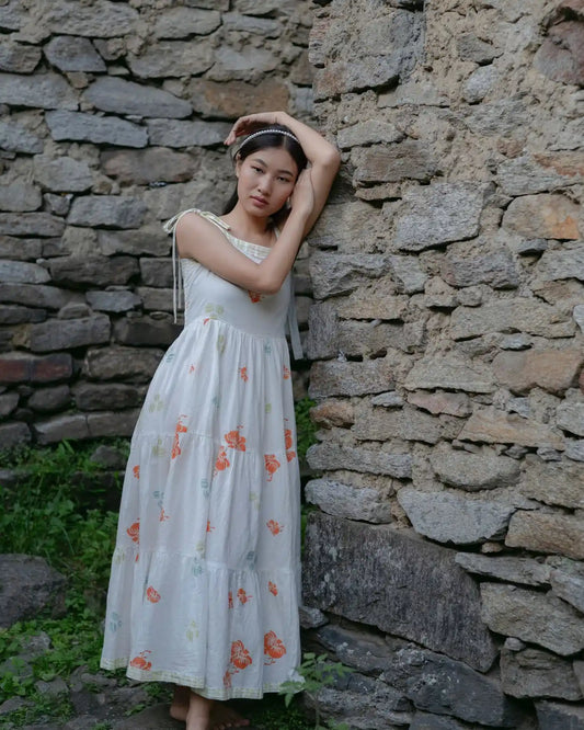 Orchid Whisper Tiered Dress
