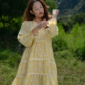 Shadowbloom Mini Dress (yellow)