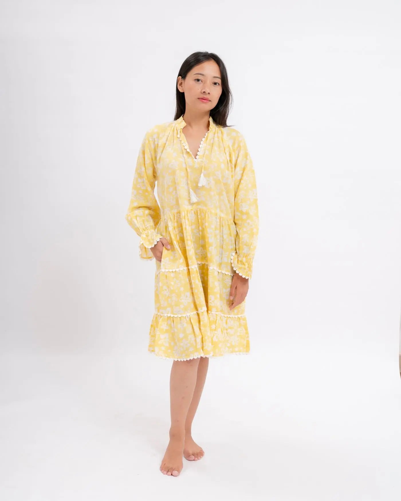 Shadowbloom Mini Dress (yellow)