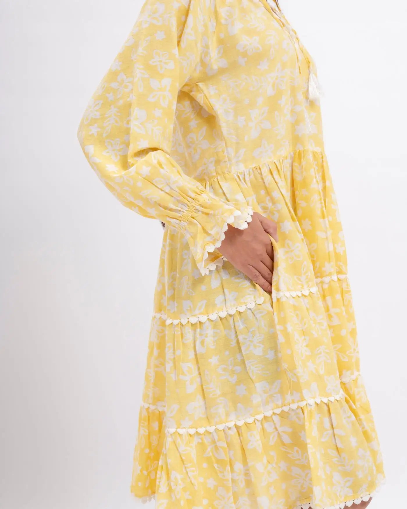 Shadowbloom Mini Dress (yellow)