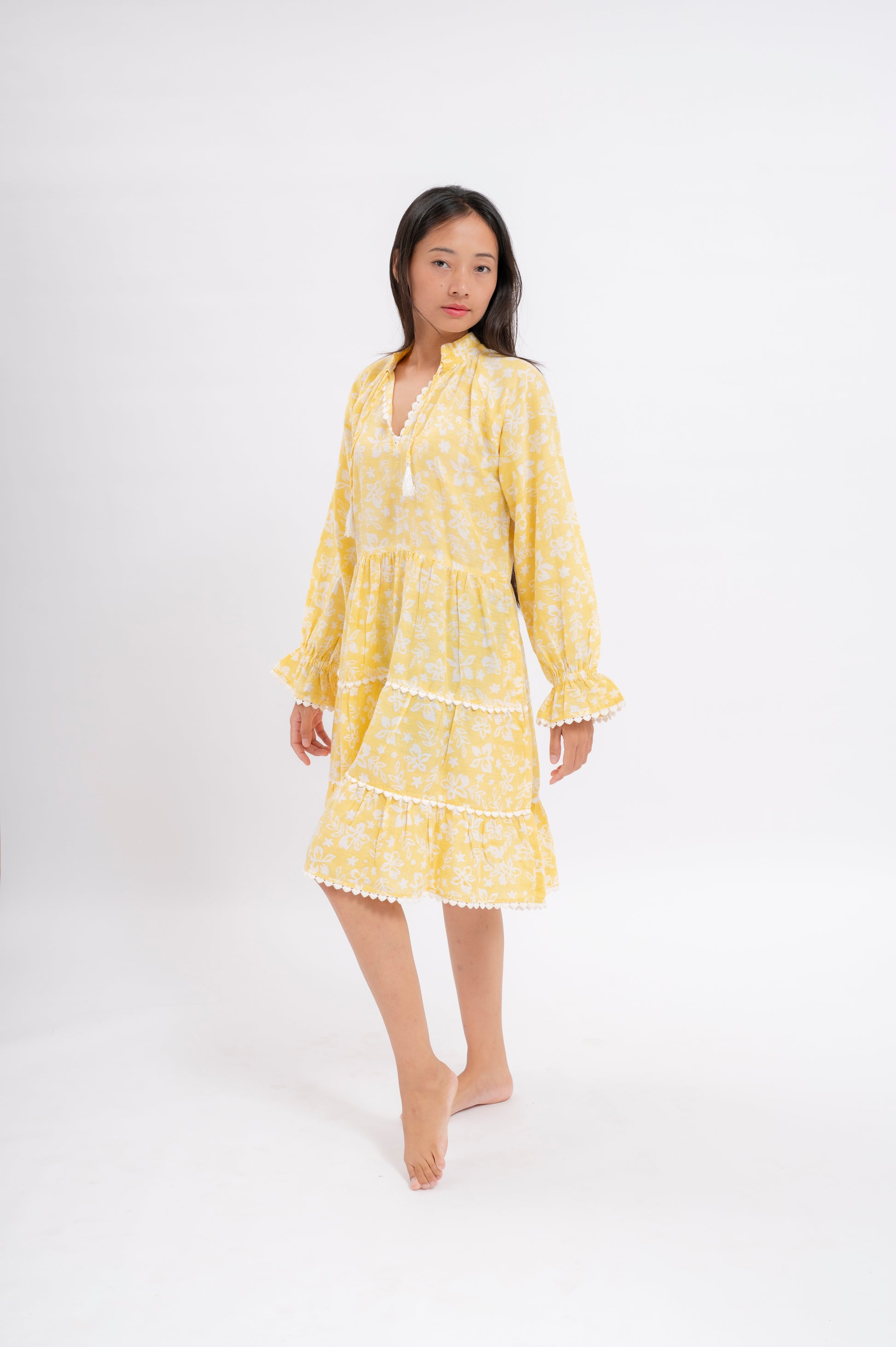 Shadowbloom Mini Dress (yellow)