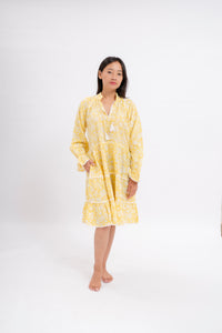 Shadowbloom Mini Dress (yellow)
